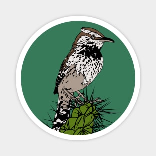 Cactus wren 2 Magnet